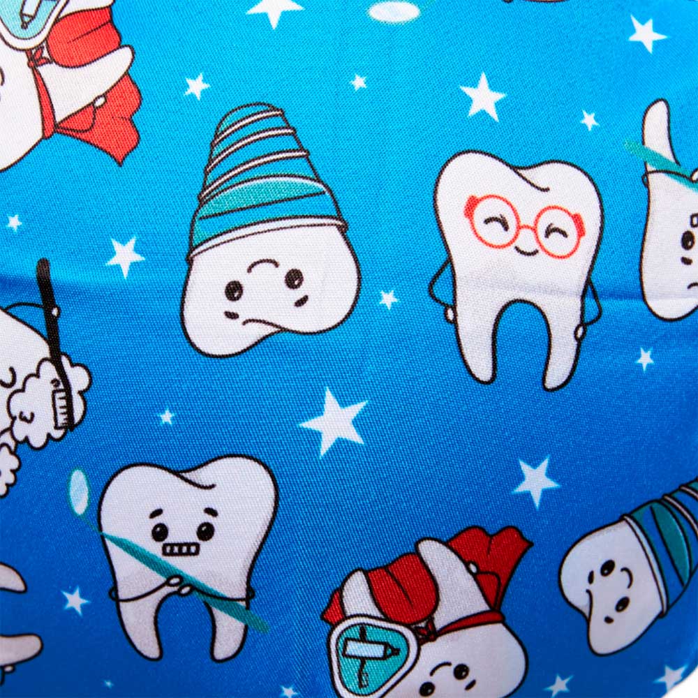 Gorro Quirúrgico - Dientes Color Azul - Scrub
