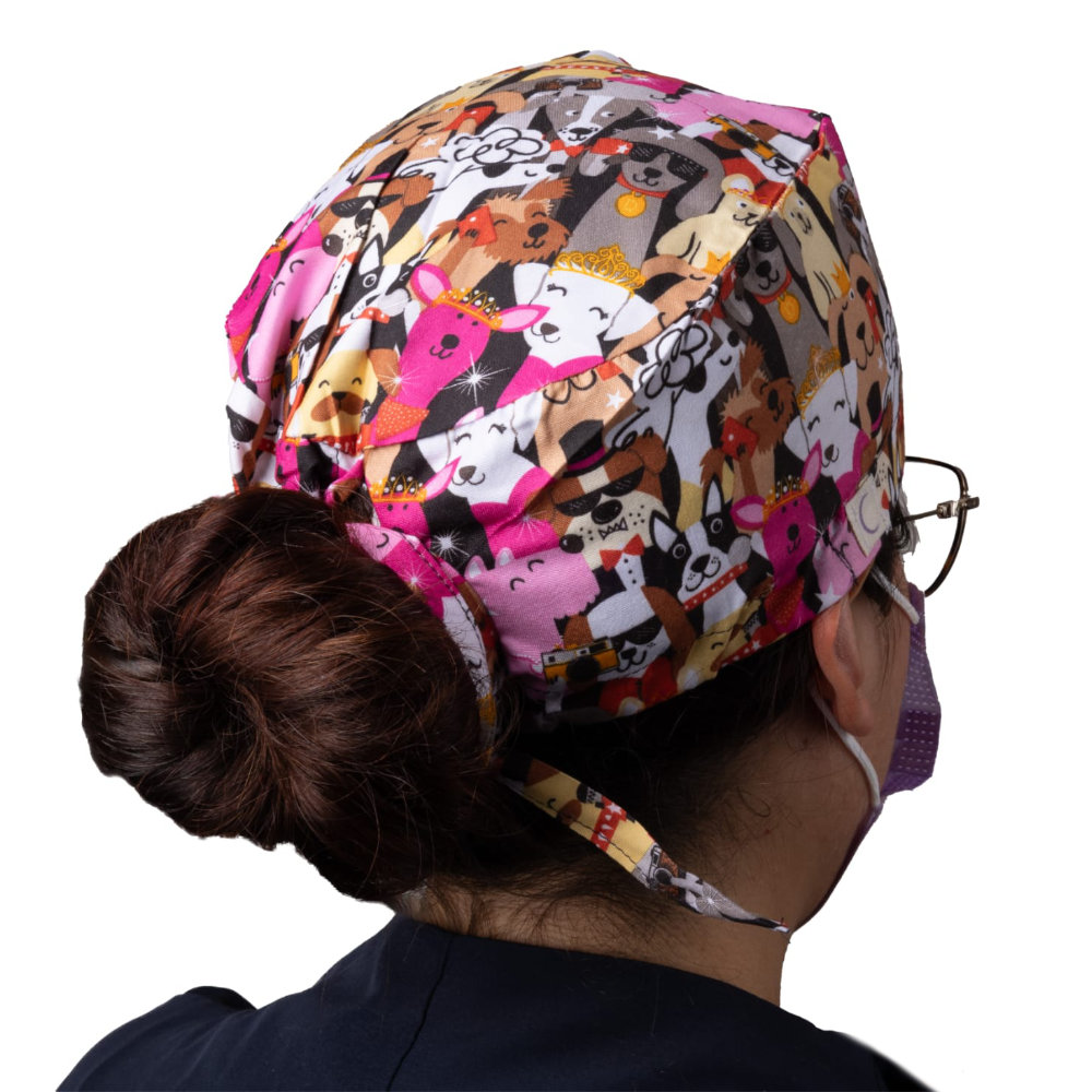 Gorro Quirúrgico - Estampado Perritos - Scrub | Luneta Scrubs